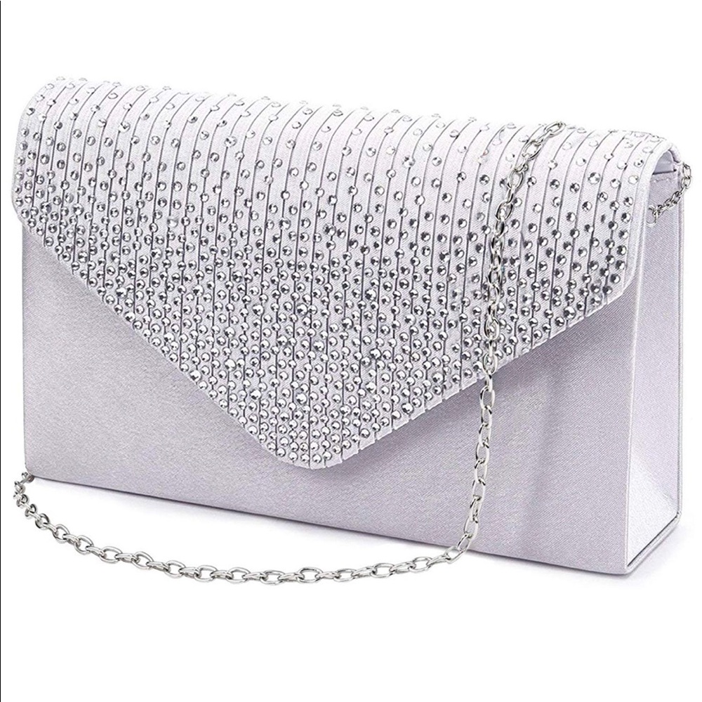 Woman’s Silver Wedding Purse